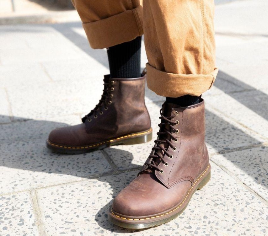 Dark Brown Crazy Horse Dr.Martens 1460 Crazy Horse