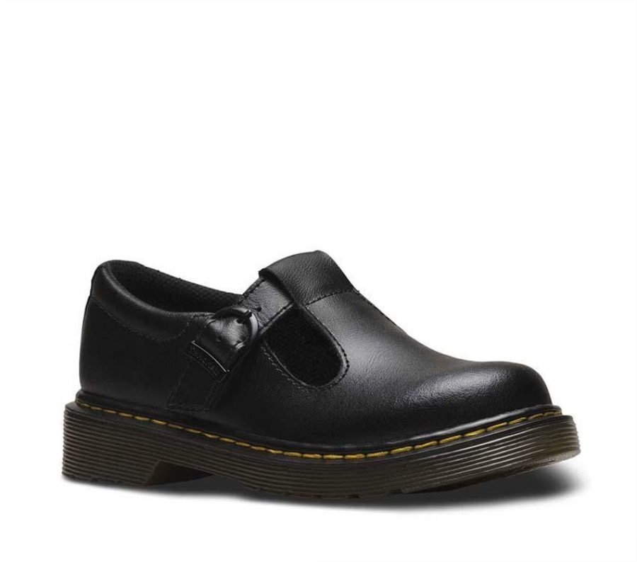 Black Dr.Martens Junior Polley T Bar