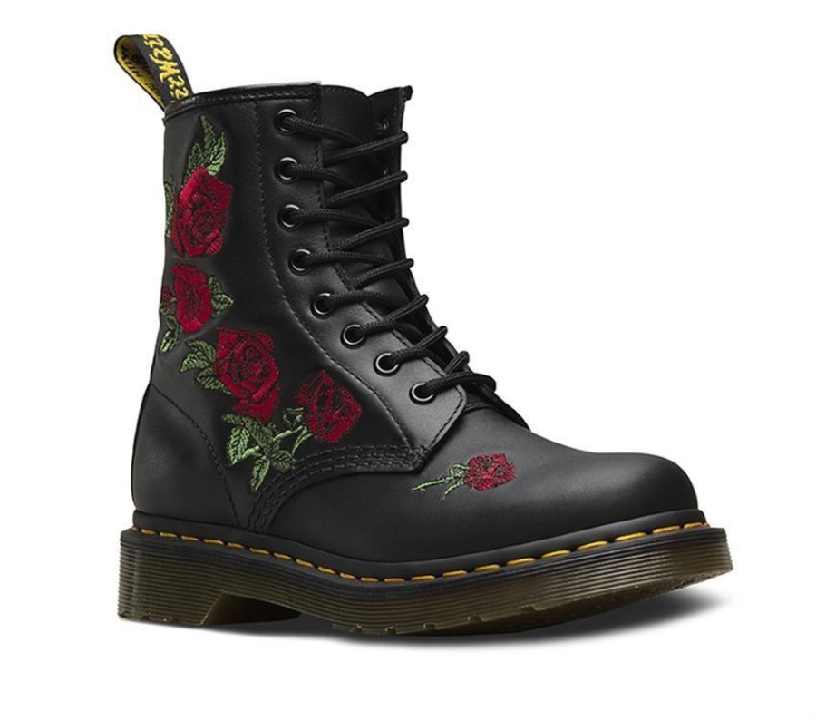 Black Softy T Dr.Martens 1460 Vonda 8 Eye Boot