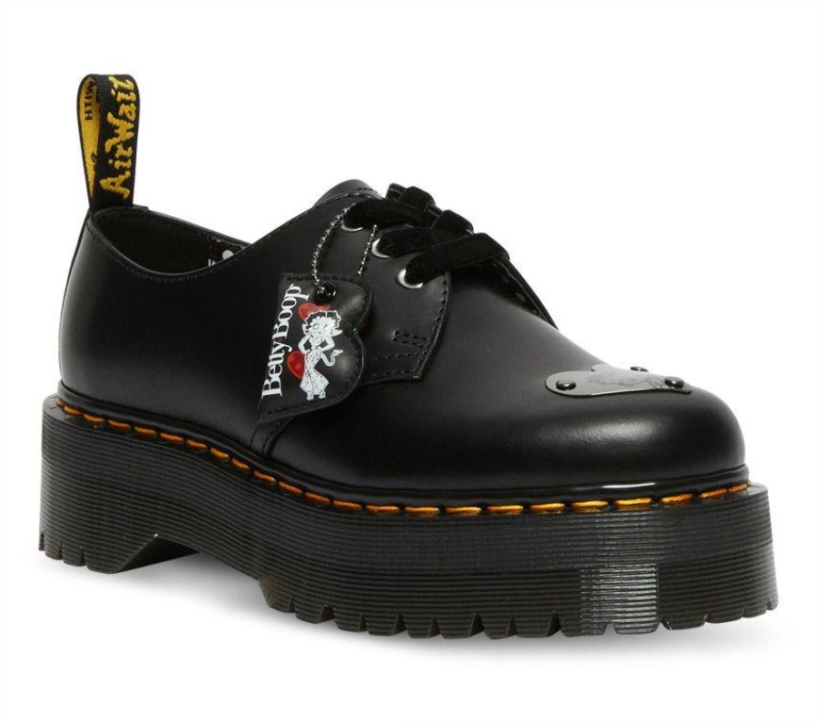 Black Dr.Martens Betty Boop 1461 Quad