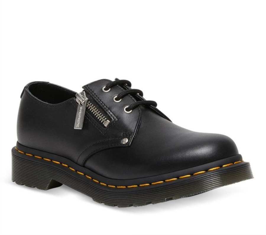 Black Wanama Dr.Martens 1461 Twin Zip