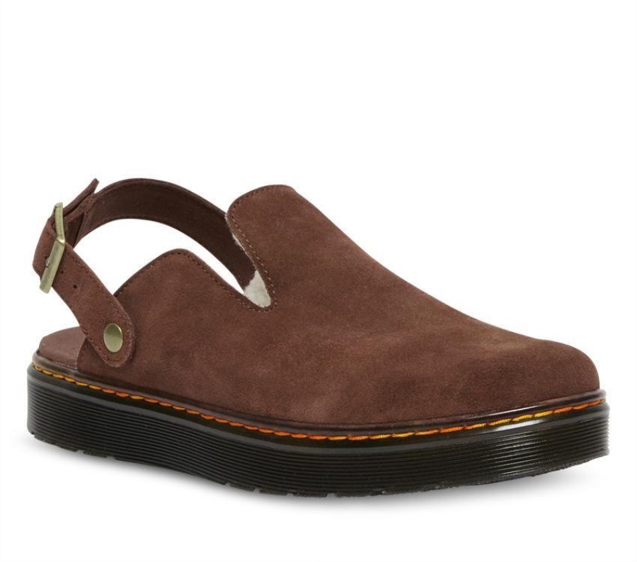 Carlson Suede Mule Dr.Martens Dark Brown