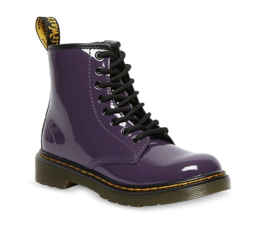 Dr.Martens 1460 Juniors Patent Lamper Blackcurrant