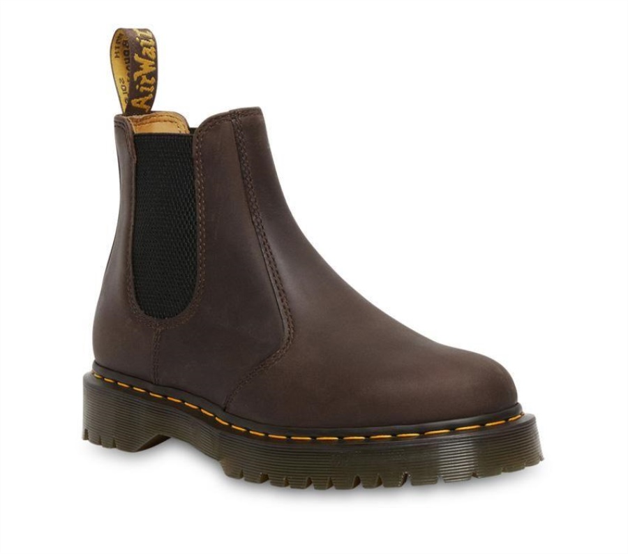Dr.Martens 2976 Bex Crazy Horse Chelsea Boot Dark Brown Crazy Horse