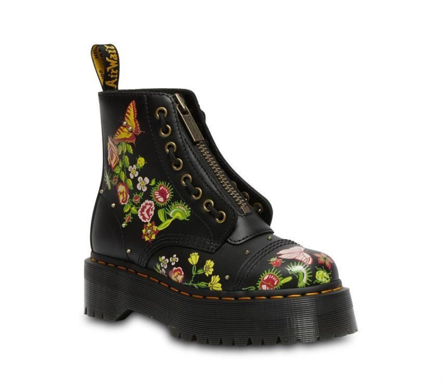 Dr.Martens Sinclair Floral Bloom Black