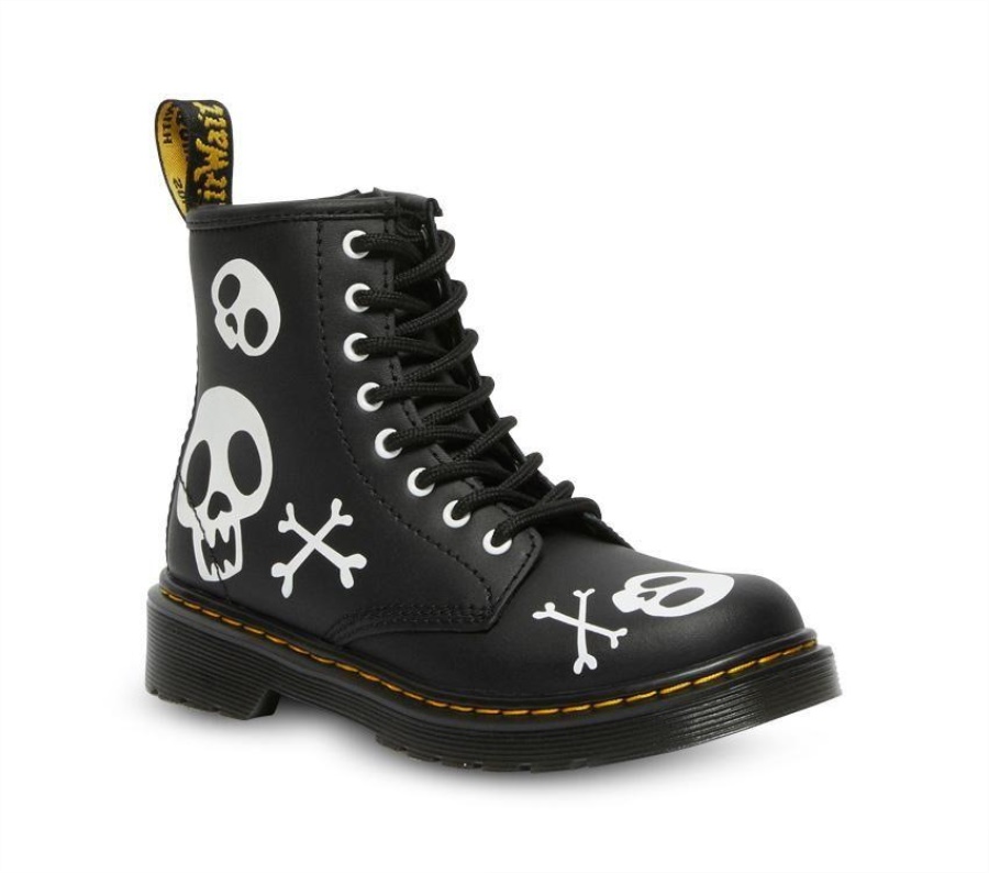 Juniors 1460 Dr.Martens Xbones (Black)