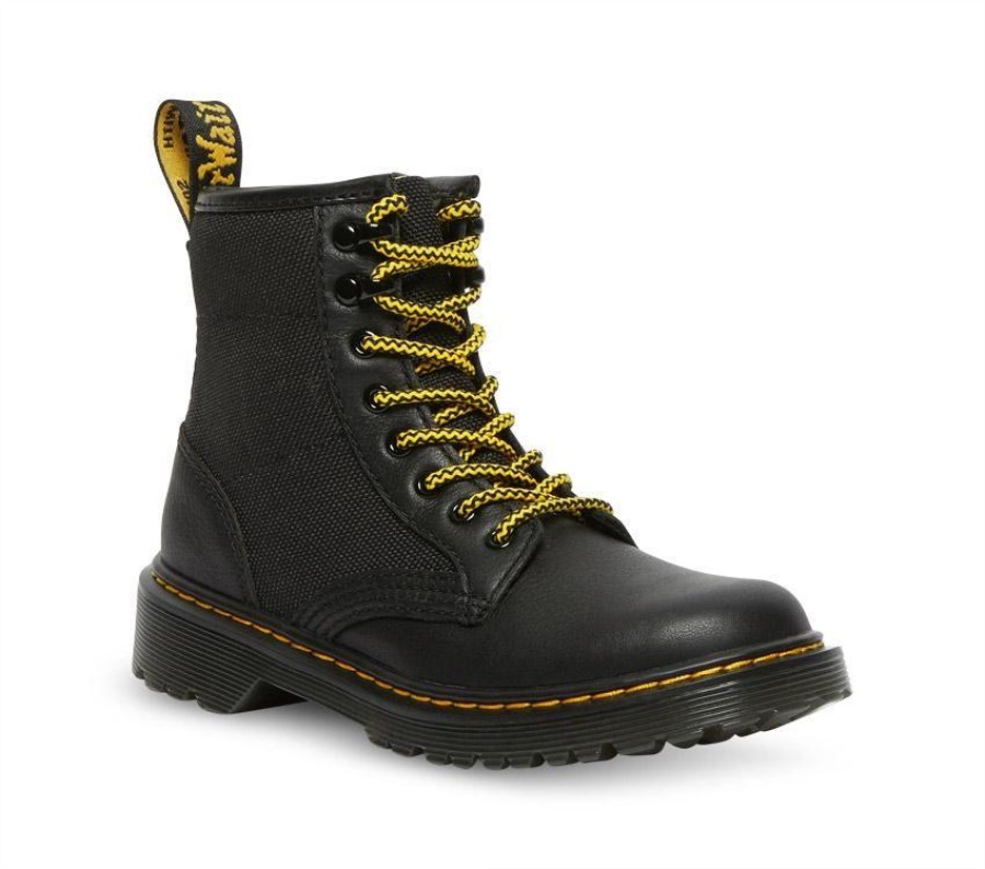 Juniors 1460 Panel Canvas Dr.Martens Black Stellar