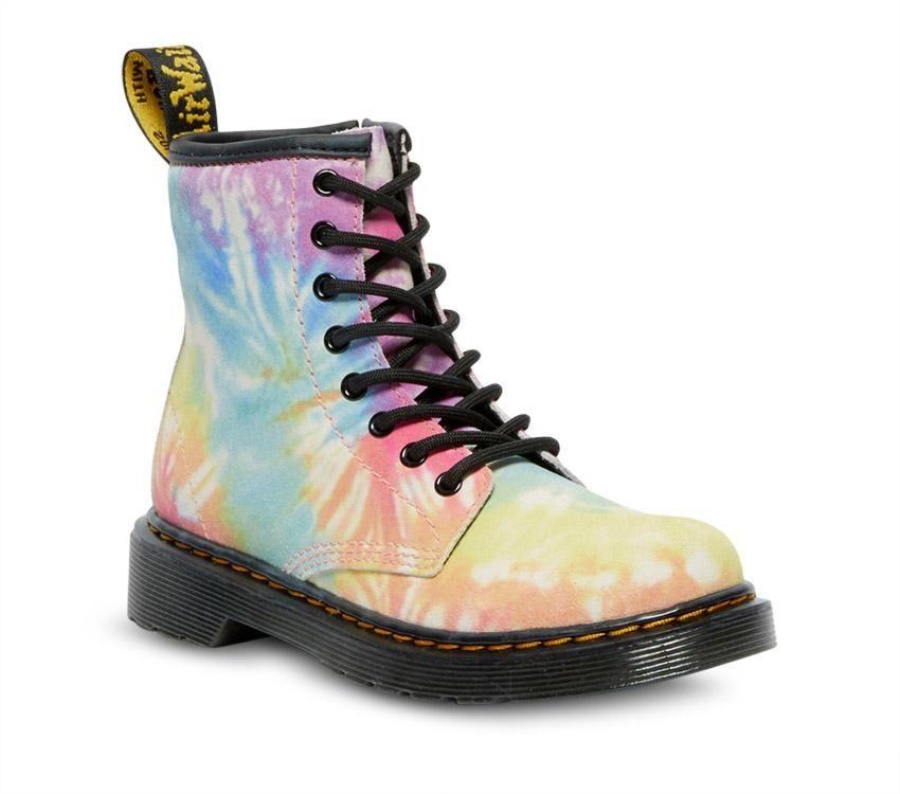 Multi Tie Dye Kids Dr.Martens Junior 1460 Tie Dye