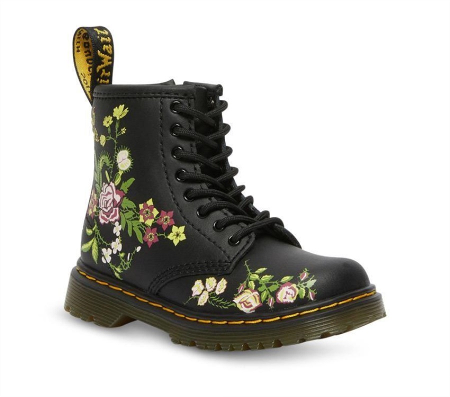 Toddler 1460 Floral Bloom Dr.Martens Bloom K (Black)