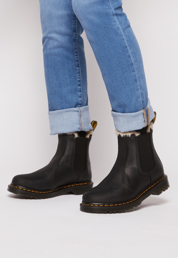 Dark Grey Dr.Martens 2976 Leonore Classic Ankle Boots
