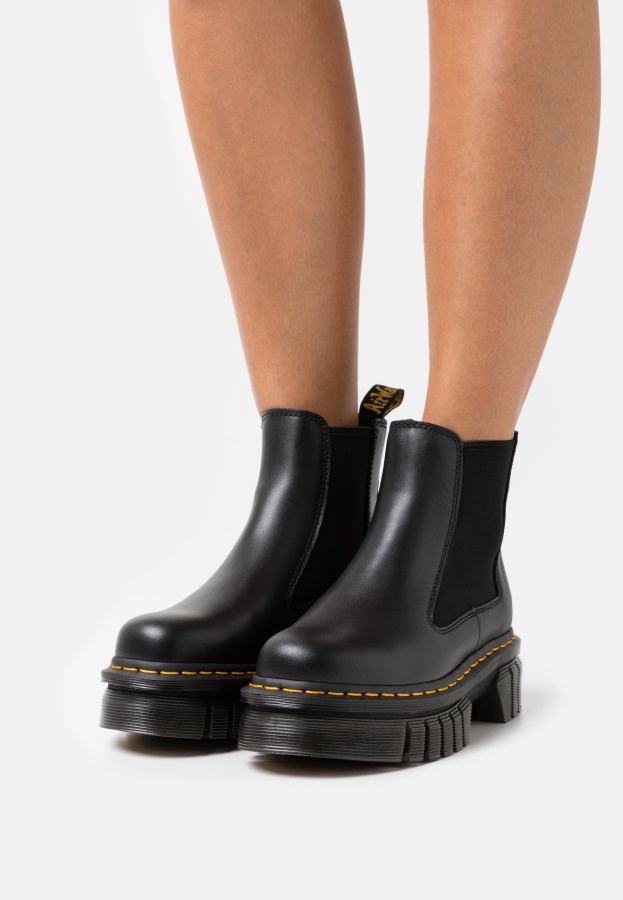 Audrick Chelsea Platform Ankle Boots Dr.Martens Black