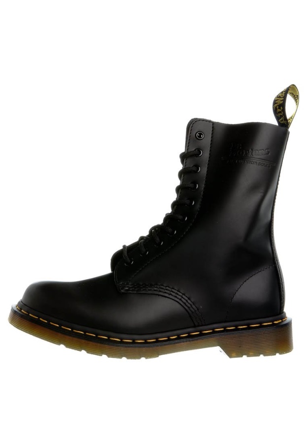 Black Dr.Martens Originals 1490 10 Eye Boot Lace Up Boots