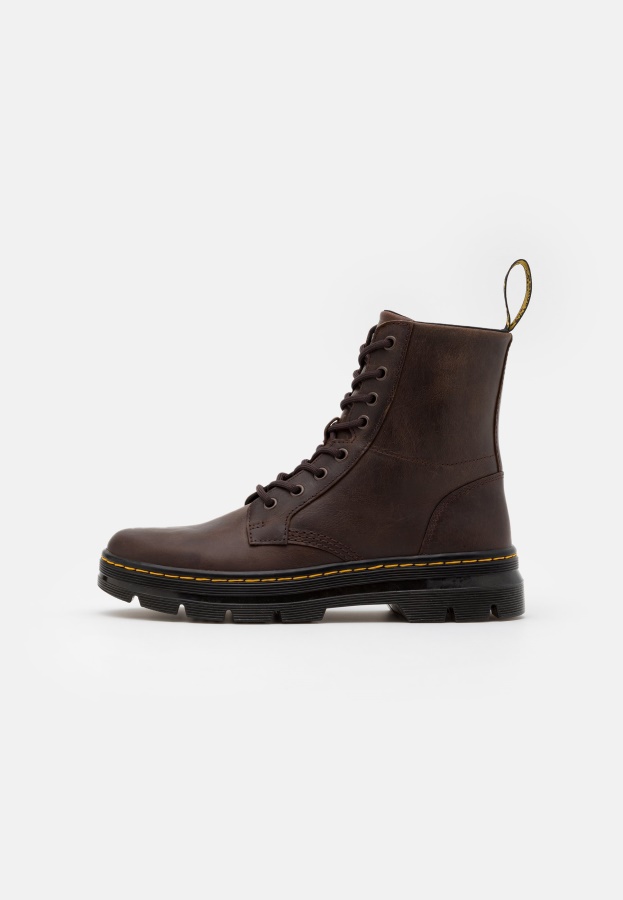Brown Dr.Martens Combs Lace Up Ankle Boots