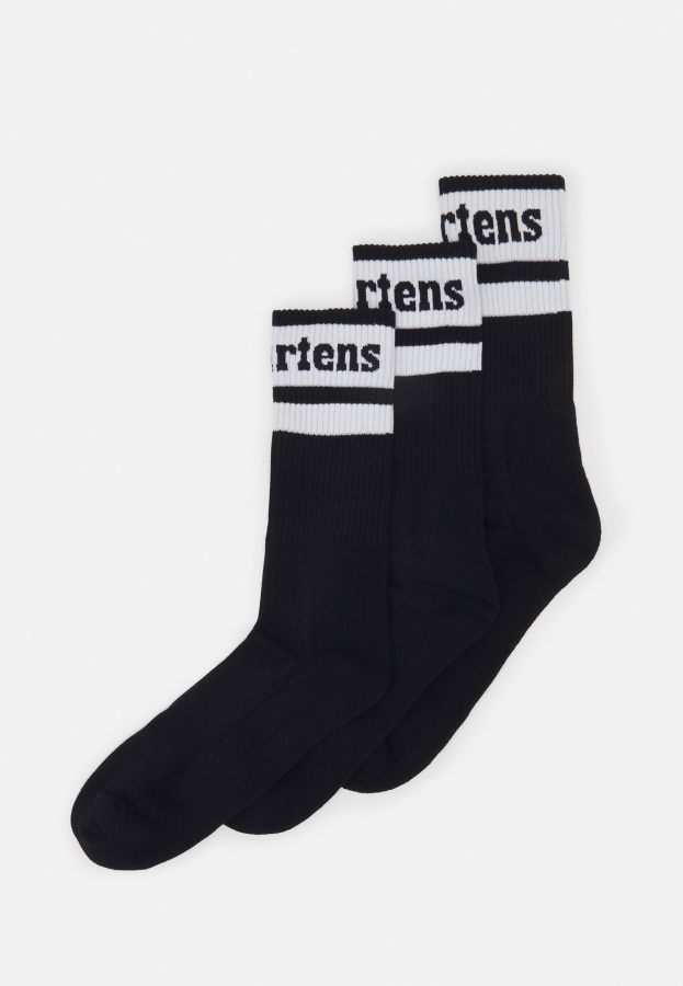 Black Dr.Martens Athletic 3 Pack Unisex Socks