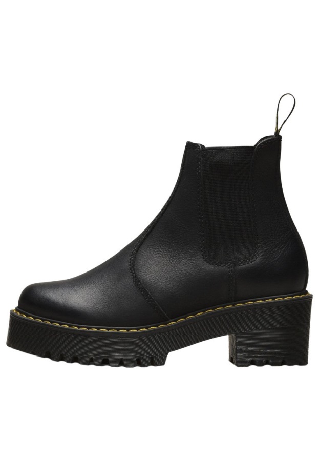 Black Dr.Martens Chelsea Rometty Wyoming Ankle Boots