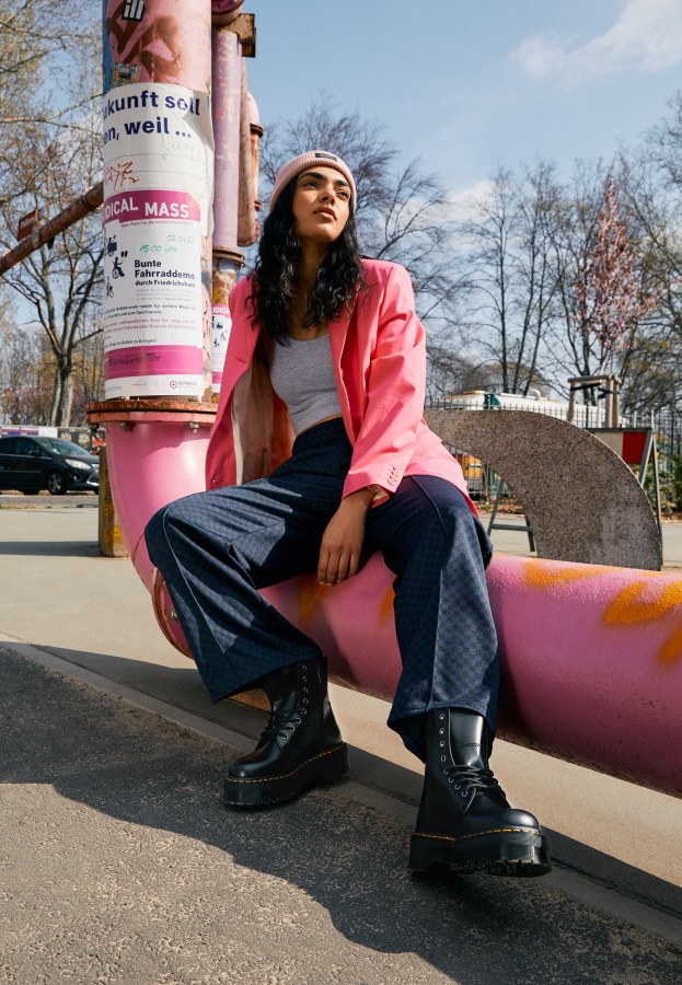 Dr.Martens Jadon Platform Ankle Boots Black