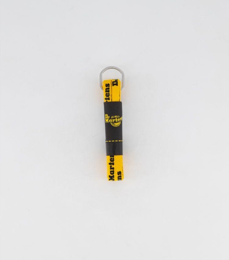 140Cm Logo Flat Laces (8 10 Eye) Dr.Martens Yellow-Black