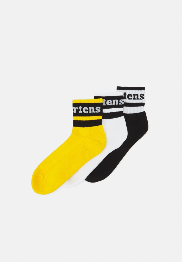 Black Dr.Martens Short Athletic Unisex 3 Pack Socks