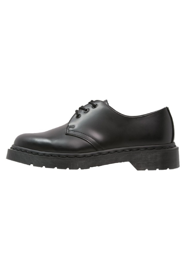 Mono Black Dr.Martens 1461 Virginia Lace Ups