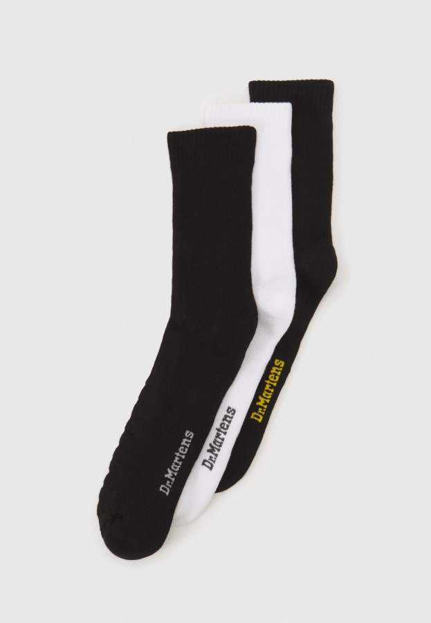 Double Doc 3 Pack Unisex Socks Dr.Martens Black