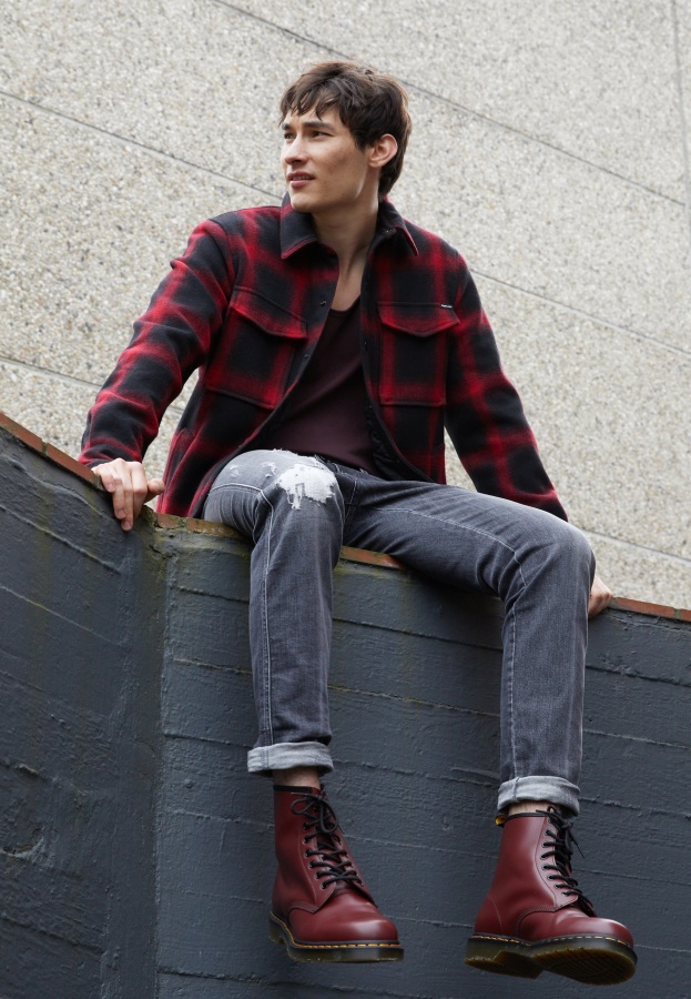 1460 Boot Lace Up Ankle Boots Dr.Martens Cherry Red Rouge