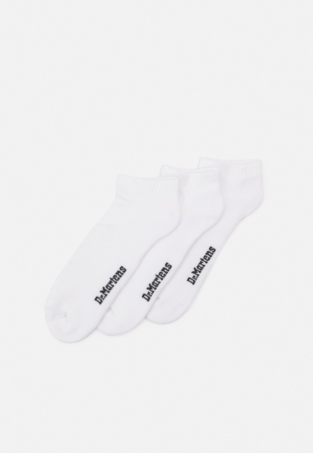 Short Double Doc 3 Pack Unisex Socks Dr.Martens White Cotton Blend